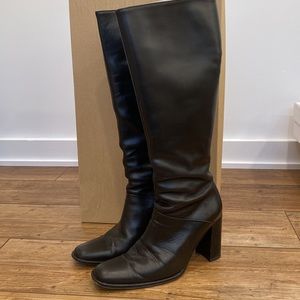 J. Crew boots, Wide Calf Block Heel Size 8